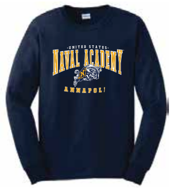 USNA Jumping Goat ANNAPOLIS Long Sleeve (navy)