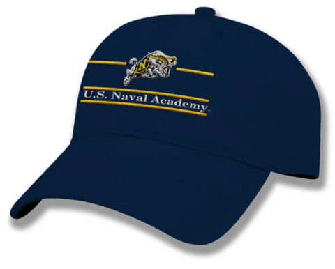 USNA Charging Goat "RELAXED TWILL" Hat (navy)