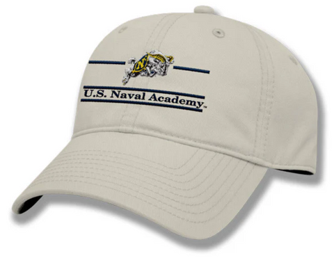 USNA Charging Goat "RELAXED TWILL" Hat (khaki)