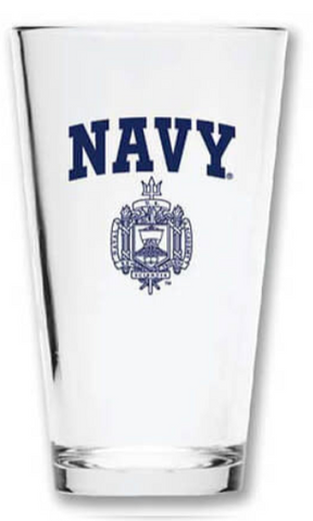 USNA Crest Pint Glass