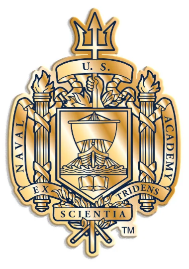 USNA Crest Lapel Pin (gold)