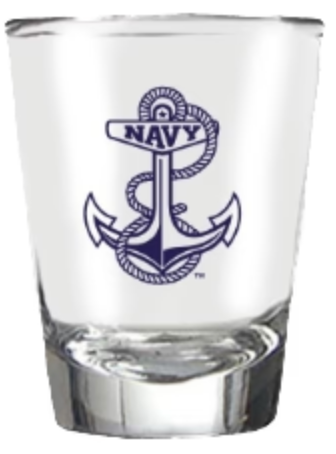 NAVY Anchor Shot Glass