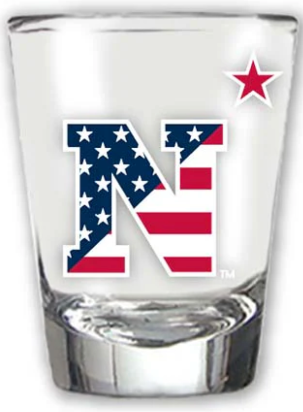 USNA USA Flag N-Star Shot Glass