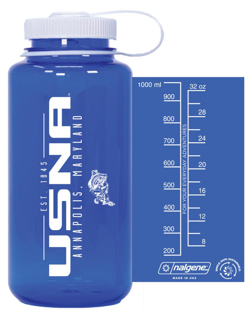 USNA 32oz WIDEMOUTH NALGENE WATER BOTTLE (navy)