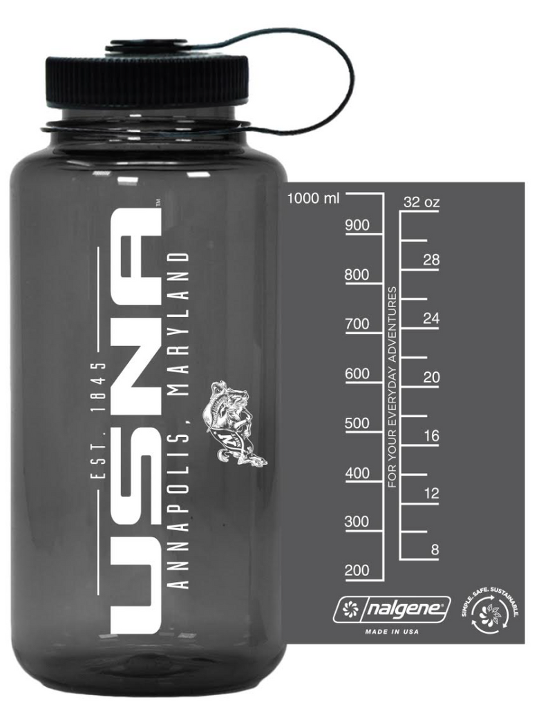 USNA 32oz WIDEMOUTH NALGENE WATER BOTTLE (smoke)