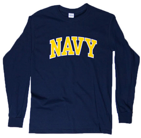 NAVY Arch Long Sleeve T-Shirt (navy)