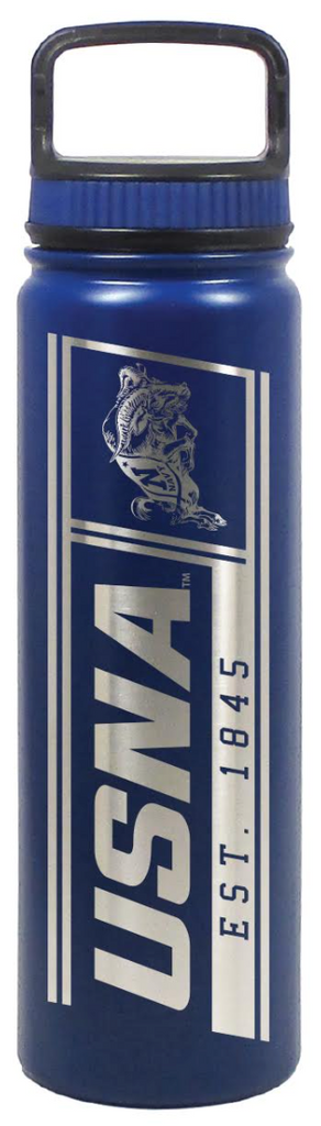 USNA 24oz Stainless Water Bottle (navy)