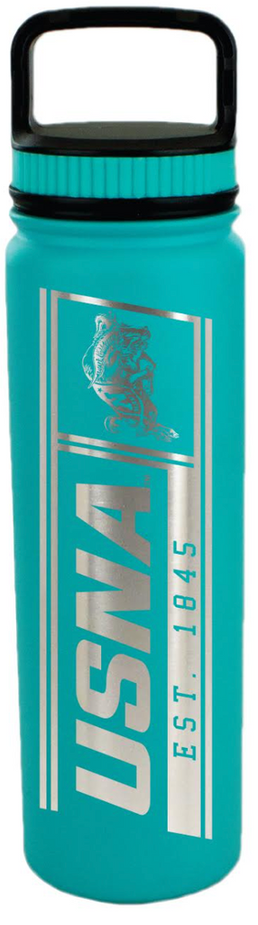 USNA 24oz Stainless Water Bottle (aquamarine)