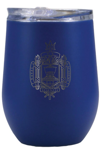 USNA Crest 12oz. Albany Tumbler (navy)