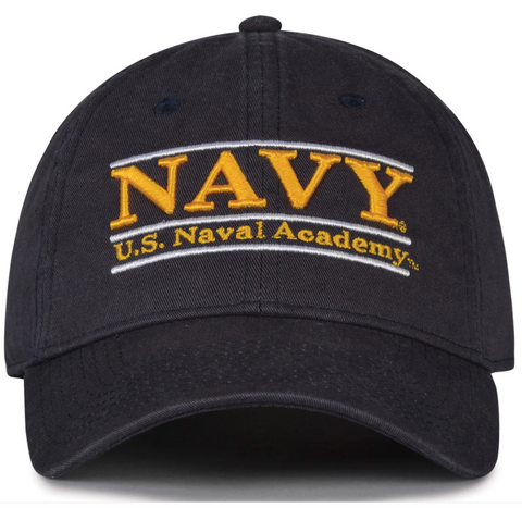 USNA NAVY Bar "RELAXED TWILL" Hat (navy)