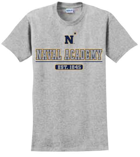 USNA N-Star 1845 T-Shirt – Annapolis Gear - Main Image