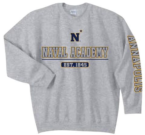 USNA N-Star Est. 1845 Crewneck Sweatshirt