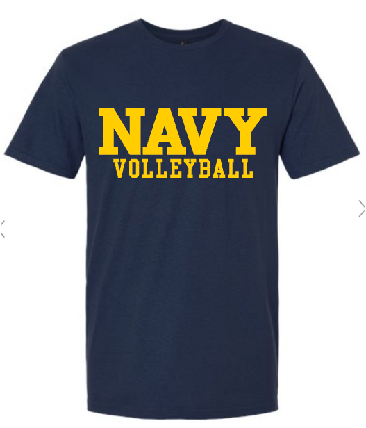 Block NAVY Volleyball T-Shirt (navy)