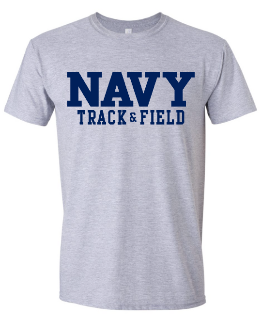 Block NAVY Track & Field T-Shirt (grey)