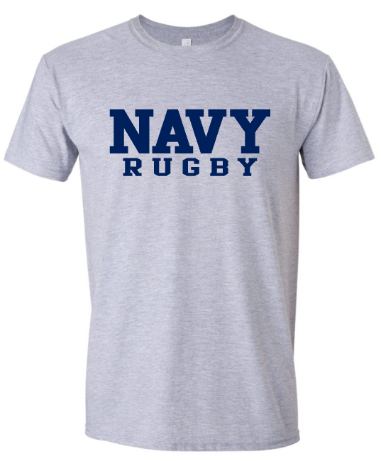 Block NAVY Rugby T-Shirt (grey) – Annapolis Gear
