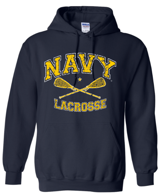 NAVY LACROSSE Hooded Sweatshirt (navy)