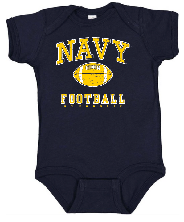 NAVY FOOTBALL Onesie (navy)