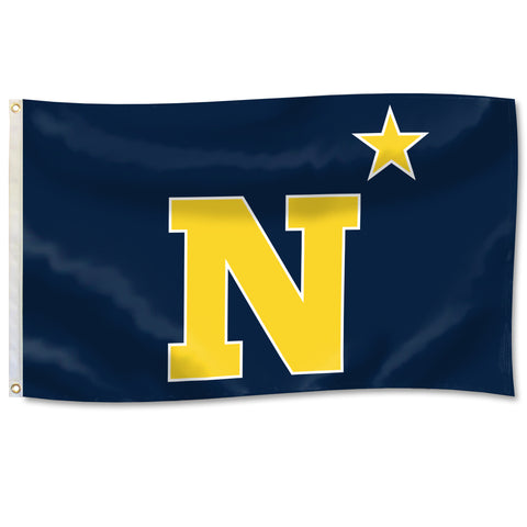 USNA N-Star Embroidered Flag (3'x5')