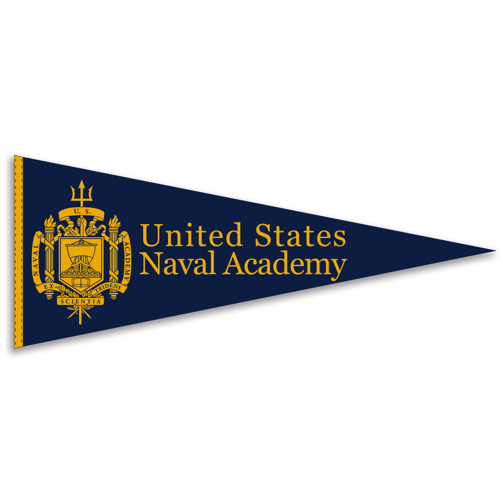 USNA Crest Pennant (12"x30")