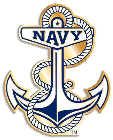 USNA Anchor Lapel Pin (gold)