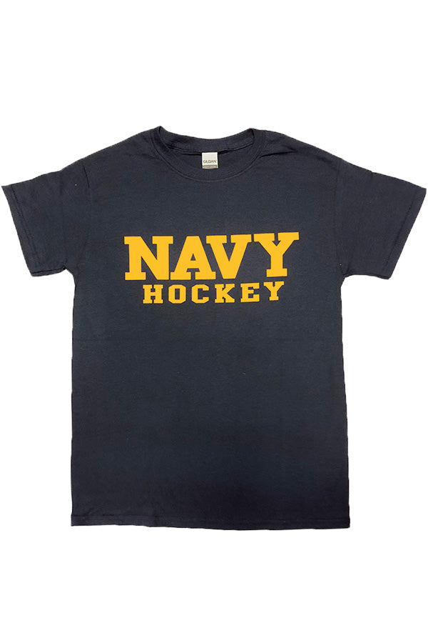 Block NAVY Hockey T-Shirt - Annapolis Gear