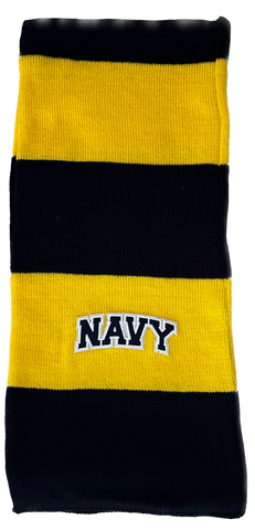 NAVY Winter Scarf (navy/gold)