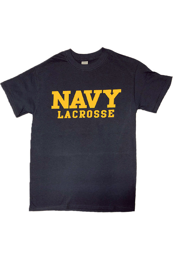 Block NAVY Lacrosse TShirt Annapolis Gear