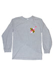 USNA MD Flag N-Star Longsleeve T-Shirt (Grey) - Annapolis Gear - 2