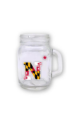 USNA MD Flag N-Star Mini Mason Jar - Annapolis Gear