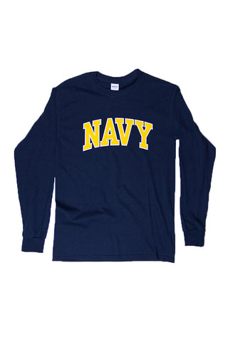 NAVY Arch Long Sleeve T-Shirt (navy) - Annapolis Gear