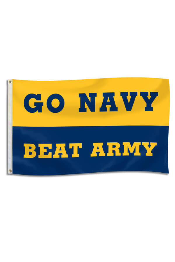 GO NAVY - BEAT ARMY Flag (3'x5') - Annapolis Gear