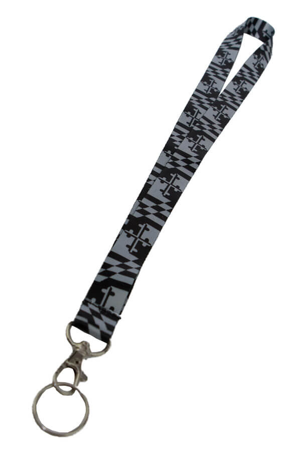 MD Pride Greyscale MD Flag Lanyard - Annapolis Gear