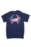 MD Pride USA Crab T-Shirt (navy) - Annapolis Gear - 1