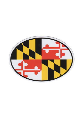 MD Flag Oval Car Magnet - Annapolis Gear