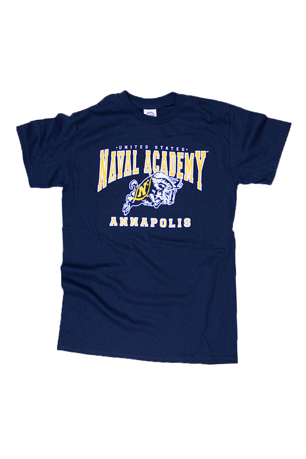 USNA Jumping Goat Annapolis T-Shirt (navy) - Annapolis Gear