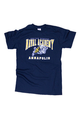 KIDS USNA Jumping Goat Annapolis T-Shirt (navy) - Annapolis Gear