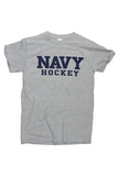 Block NAVY Hockey T-Shirt (grey) - Annapolis Gear