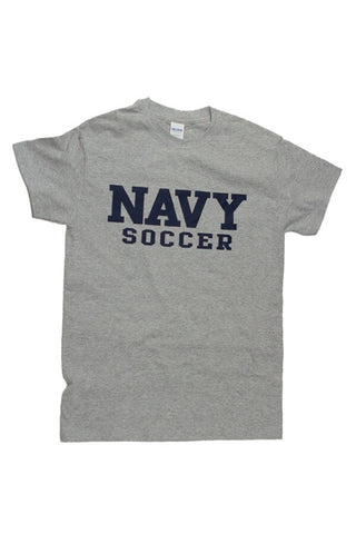 Block NAVY Soccer T-Shirt (grey) - Annapolis Gear