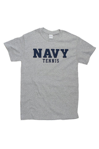 Block NAVY Tennis T-Shirt (grey) - Annapolis Gear