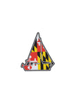 MD Flag Sailboat Car Magnet - Annapolis Gear