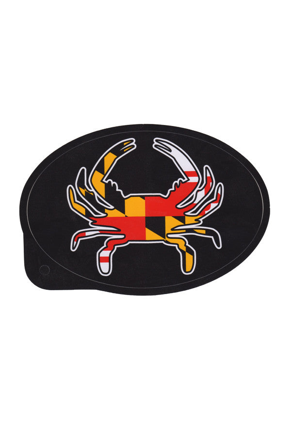Oval MD Flag Crab Decal - Annapolis Gear