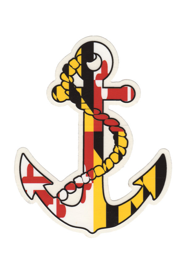 MD Flag Anchor Decal - Annapolis Gear