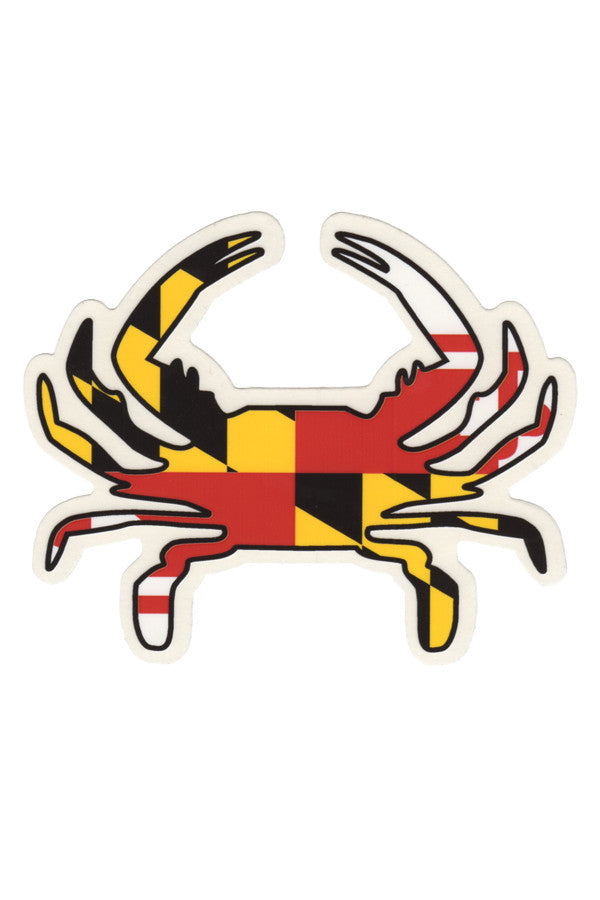 MD Flag Crab Decal - Annapolis Gear