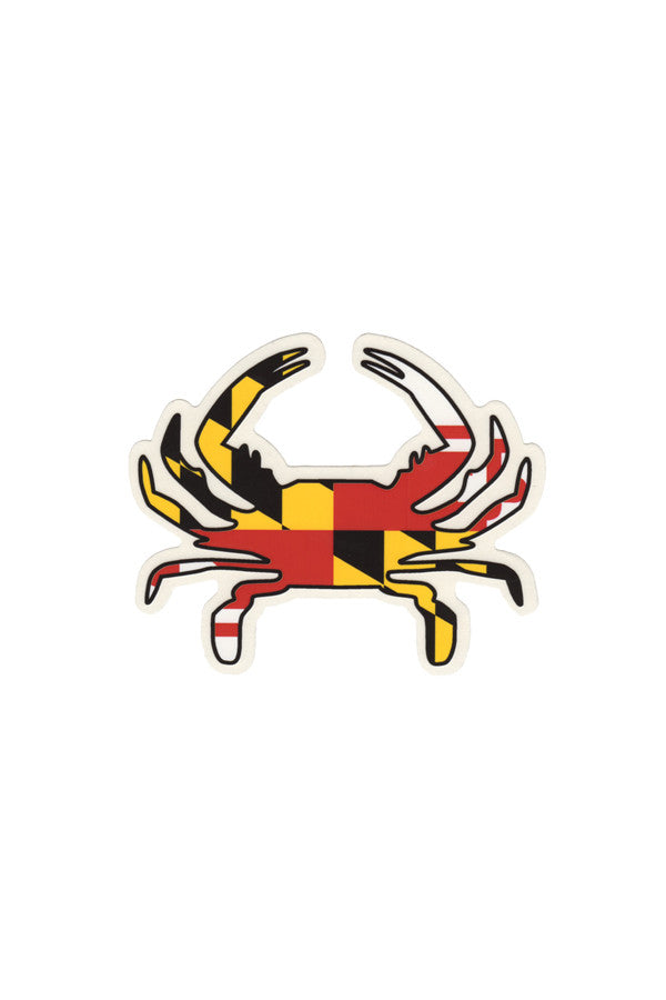 Maryland Flag Crab Key Ring Mini Lanyard