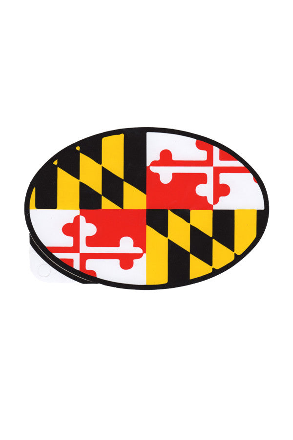 Oval MD Flag Decal - Annapolis Gear