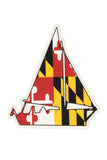MD Flag Sailboat Decal - Annapolis Gear