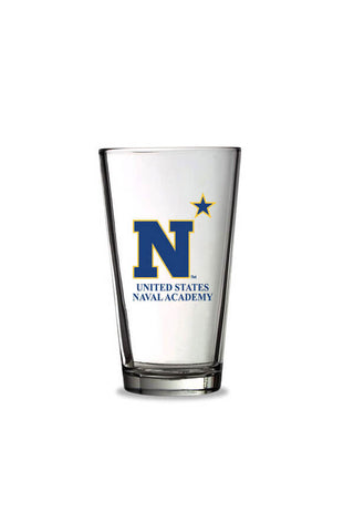USNA N Star Pint Glass - Annapolis Gear