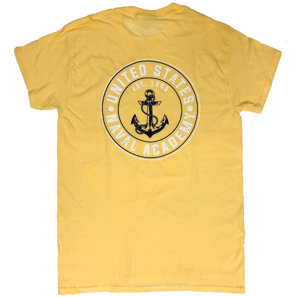 USNA Knock Out Anchor T-Shirt (yellow haze)
