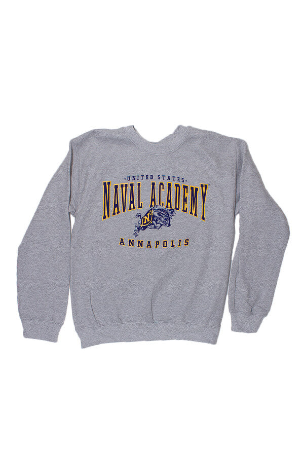 Military Gear Navy PT Crewneck Sweatshirt - Navy/Gold, XX-Large, 50/50 Cotton Polyester Blend