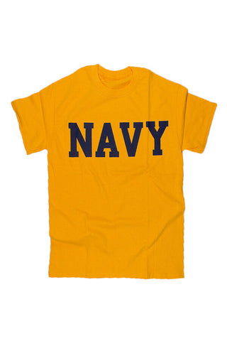 NAVY Block T-Shirt (gold) - Annapolis Gear